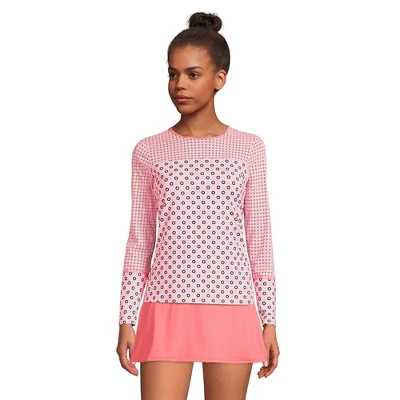 Lands' End Women's Crew Neck Long Sleeve Rash Guard UPF 50 Sun Protection Modest Swim Tee 21 Lands' End Women's Crew Neck Long Sleeve Rash Guard UPF 50 Sun Protection Modest Swim Tee - Image 19