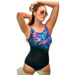 Swimsuits For All Women’s Plus Size Chlorine Resistant High Neck One Piece Swimsuit -Lady Clothing Store GUEST 7b0b7349 6582 4af7 8440 7fd12164d576