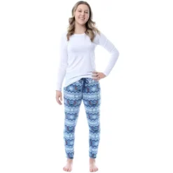 Disney Lilo And Stitch Juniors' Merry Stitchmas Plush Fleece Pajama Pants