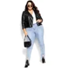Women's Plus Size Jacket Zip Biker - Black | CITY CHIC -Lady Clothing Store GUEST 7bae7344 cfa5 4134 a105 b174a4acd53a