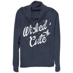 Junior's CHIN UP Halloween Wicked Cute Witch Cowl Neck Sweatshirt -Lady Clothing Store GUEST 7db612a5 fd5a 49ec b395 93c68173eb2b