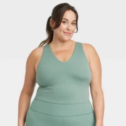 Women's Light Support V-Neck Cropped Sports Bra - All In Motion™ -Lady Clothing Store GUEST 7ea7c44c 96af 4194 981e 9b97bf8e5d46