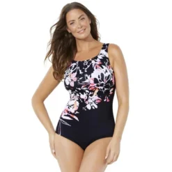 Swimsuits For All Women’s Plus Size Chlorine Resistant High Neck One Piece Swimsuit -Lady Clothing Store GUEST 7f91c932 d1cb 4961 81ea 5b9504deeaaf