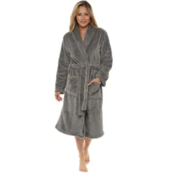 Women's Classic Soft Jacquard Bathrobe, Plush Robe -Lady Clothing Store GUEST 81db33c7 8880 4cee a3a5 02ae0fc17914