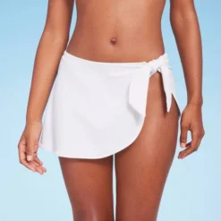 Women's Faux Sarong Skirtini Bikini Bottom - Shade & Shore™ White -Lady Clothing Store GUEST 82913ce3 2671 4dee 8fcc 97a9817d6252