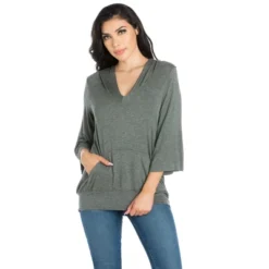 24seven Comfort Apparel Womens Trendy Oversized Fashion Hoodie Top -Lady Clothing Store GUEST 8314d2a9 f749 4a17 b535 668e7ff13605