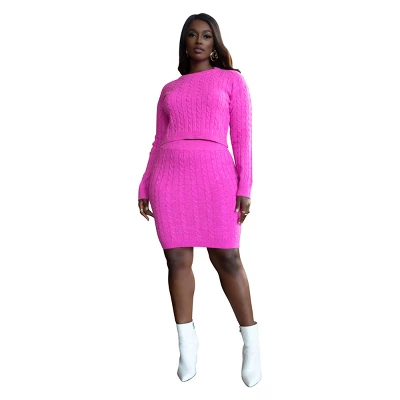 Rebdolls Women's Plus Size Cable Knit Mini Skirt 3 Rebdolls Women's Plus Size Cable Knit Mini Skirt