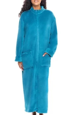 Women's Zip Up Fleece Robe, Soft Warm Plush Oversized Zipper Bathrobe -Lady Clothing Store GUEST 86202fd0 5e43 47d8 9656 4027c15de110
