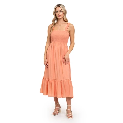 August Sky Women's Smocked Midi Dress 18 August Sky Women's Smocked Midi Dress - Image 16