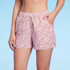 Women's Floral Print High-Rise Board Shorts - Kona Sol™ Pink -Lady Clothing Store GUEST 88dd9070 d01e 4dc3 b50a effd07a3efe6