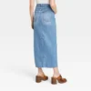 Women's High-Rise Denim Maxi Skirt - Universal Thread™ Medium Wash