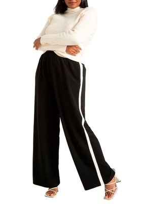 ELOQUII Women’s Plus Size Wide Leg Pant With Side Stripe 3 ELOQUII Women’s Plus Size Wide Leg Pant With Side Stripe