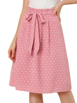 Allegra K Women's Belted Elastic High Waist Vintage A-Line Midi Skirt 19 Allegra K Women's Belted Elastic High Waist Vintage A-Line Midi Skirt -Lady Clothing Store GUEST 8ac937ae ef4b 45ba b9fa 40d45a581277