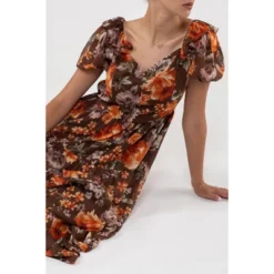 August Sky Women'S Ruffle Floral Midi Dress -Lady Clothing Store GUEST 8c14f658 d26b 4698 9e9a 3348bc2982eb