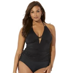 Swimsuits For All Women’s Plus Size Plunge Tankini Top -Lady Clothing Store GUEST 8d01764c baa2 4beb 9e59 3f79c86f0fb4
