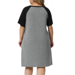 Agnes Orinda Women's Plus Size Short Sleeve Cute Graphic Nightgown -Lady Clothing Store GUEST 8d39c105 21c6 4847 8929 b8c3c68b2451