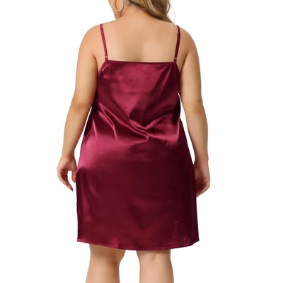 Agnes Orinda Women's Plus Size Ruffle Spaghetti Lounge Nightgowns 5 Agnes Orinda Women's Plus Size Ruffle Spaghetti Lounge Nightgowns - Image 3