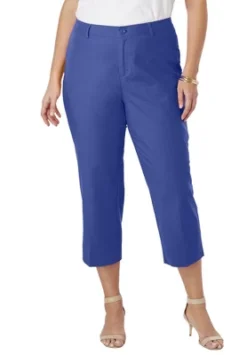 Jessica London Women’s Plus Size Stretch Poplin Classic Cropped Straight Leg Pant 17 Jessica London Women’s Plus Size Stretch Poplin Classic Cropped Straight Leg Pant -Lady Clothing Store GUEST 8f236b23 3a9b 455c 9b7f 9256aaba0b03