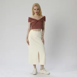 Women's Casual Midi A-Line Skirt -Lady Clothing Store GUEST 8f7b280c d5d8 4f06 8c01 a155e0237ded