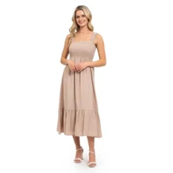 August Sky Women's Smocked Midi Dress 29 August Sky Women's Smocked Midi Dress -Lady Clothing Store GUEST 8fc8d999 92e2 4dda 9e8b ab646518cd4d