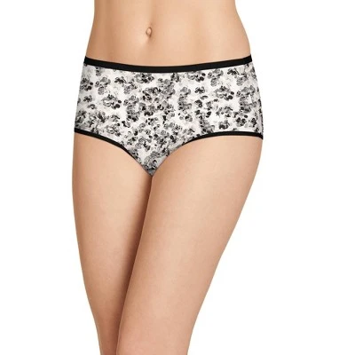 Jockey Women's Organic Cotton Stretch Logo Modern Brief - 3 Pack 3 Jockey Women's Organic Cotton Stretch Logo Modern Brief - 3 Pack