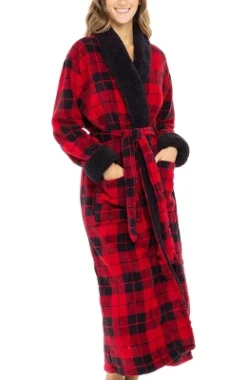 Women's Warm Winter Robe, Plush Fleece Full Length Long Bathrobe -Lady Clothing Store GUEST 91336948 3329 4eb3 9dab a464f428c28b