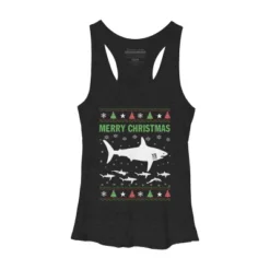 Women's Design By Humans Shark Christmas By Sophialada Racerback Tank Top -Lady Clothing Store GUEST 9187625c 3a1b 453d 9d05 c34e073adf1a