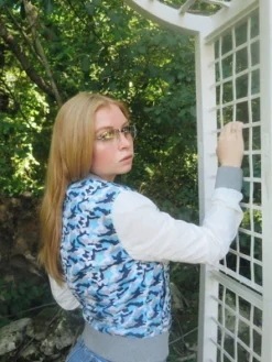 Members Only Women's Camouflage Baseball Jacket With Nylon Sleeves 8 Members Only Women's Camouflage Baseball Jacket With Nylon Sleeves -Lady Clothing Store GUEST 9187e4dc 4c04 4f3a 8f52 6126598b11c8