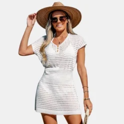Women's Cutout Crochet Cover-Up Dress - Cupshe -Lady Clothing Store GUEST 93150b62 1249 4ecd bf8d ba6d7d15c0a3