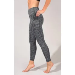 90 Degree By Reflex - Women's High Waist Space Dye 7/8 Ankle Leggings With Side Pockets -Lady Clothing Store GUEST 94726e38 b065 47c7 b1dd c395691ff7e1