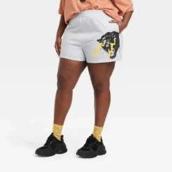 Women's Philadelphia Printworks Panther Graphic Shorts - Heathered Gray -Lady Clothing Store GUEST 972753d3 2d76 4243 8230 dead45166a27