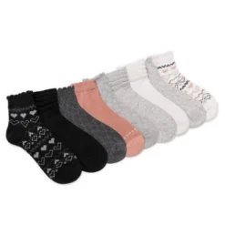 MUK LUKS Women's 12 Pair Pack Mini Crew Socks -Lady Clothing Store GUEST 972bee13 e2f0 49c8 a98d cd487ddeaccb