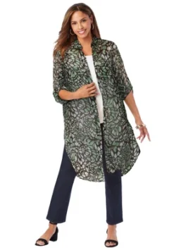Jessica London Women’s Plus Size Sheer Georgette Mega Tunic -Lady Clothing Store GUEST 9b013a07 2709 4143 9c18 d664746c50bb