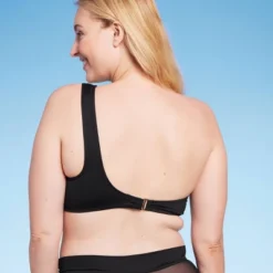 Women's One Shoulder Mesh Bikini Top - Shade & Shore™ Black -Lady Clothing Store GUEST 9b95dcb4 5359 4ebe b6bd 6ecc3d80023c