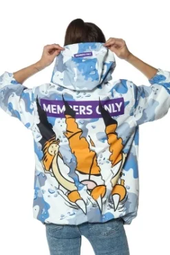 Members Only - Women's Garfield Windbreaker Oversized Jacket - Blue -Lady Clothing Store GUEST 9cb545f4 853b 48bf bb17 6a46b764f3fb