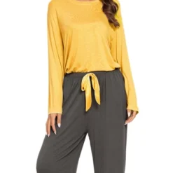 Cheibear Womens Pajama Set Soft Modal Contrast Color Long Sleeve Shirt And Pants Sleepwear 2pcs 17 Cheibear Womens Pajama Set Soft Modal Contrast Color Long Sleeve Shirt And Pants Sleepwear 2pcs -Lady Clothing Store GUEST 9d7d9042 dcc0 4efc 96a5 6a9dff4508db