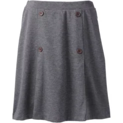 Lands' End Lands' End School Uniform Women's Ponte Button Front Skort -Lady Clothing Store GUEST 9daea82b be2c 4b36 9993 0a72229c5ed7