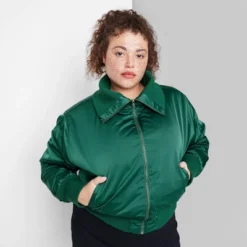 Women's Satin Bomber Jacket - Wild Fable™ -Lady Clothing Store GUEST 9e44b0ce 00b4 48bf 9ce3 4186960fc830