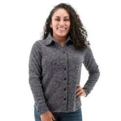 Aventura Clothing Women's Mystic Long Sleeve Collared Neck Fleece Button Down Shirt -Lady Clothing Store GUEST a0523286 f043 4e54 beae 45f5dffbce70