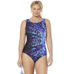 Swimsuits For All Women’s Plus Size Chlorine Resistant High Neck One Piece Swimsuit -Lady Clothing Store GUEST a1620335 ff40 4d7d a596 4abe64cc894a