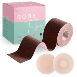 Risque Breast Lift Tape + 1 Free Pair Of Reusable Nipple Covers, Boob Tape For Push Up & Shape, Waterproof & Sweat-Proof Body Tape, 1ct -Lady Clothing Store GUEST a201c209 0d1a 4632 8796 f3d002987e1b