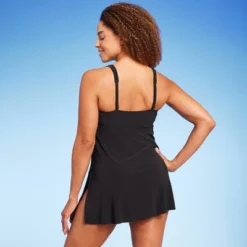 Women's V-Neck Side Slit One Piece Swimsuit - Aqua Green® -Lady Clothing Store GUEST a2d6fa5c 917d 481a bea6 3e4d6d995f23