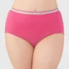 Fit For Me By Fruit Of The Loom Women's Plus 10pk Heather High Cut Briefs - Colors May Vary