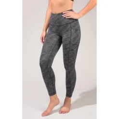 90 Degree By Reflex - Women's High Waist Space Dye 7/8 Ankle Leggings With Side Pockets -Lady Clothing Store GUEST a38d78b2 1998 45d6 9f5a 6d3cce6278d2