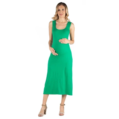 Scoop Neck Maxi Masternity Dress 7 Scoop Neck Maxi Masternity Dress - Image 5