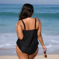 Women's V Neck Wrapped Plus Size Tankini Set - Cupshe -Lady Clothing Store GUEST a7b4487c 547b 4ef6 a6e4 ff0143df0fc0