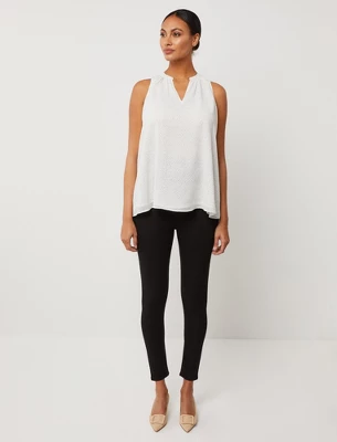 Pleated Sleeveless Maternity Blouse | A Pea In The Pod 4 Pleated Sleeveless Maternity Blouse | A Pea In The Pod - Image 2