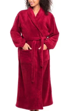 Women's Warm Fleece Winter Robe, Long Soft Plush Bathrobe -Lady Clothing Store GUEST aac2c286 042d 4462 987d c77a2e4eb8b4