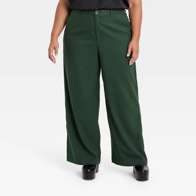Women's High-Rise Wide Leg Trouser Pants - Ava & Viv™ 7 Women's High-Rise Wide Leg Trouser Pants - Ava & Viv™ - Image 5