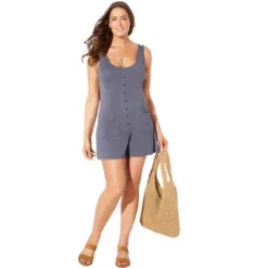 Swimsuits For All Women’s Plus Size Jersey Knit Romper -Lady Clothing Store GUEST ac40c68a 4804 473e 9166 3d3934accd10